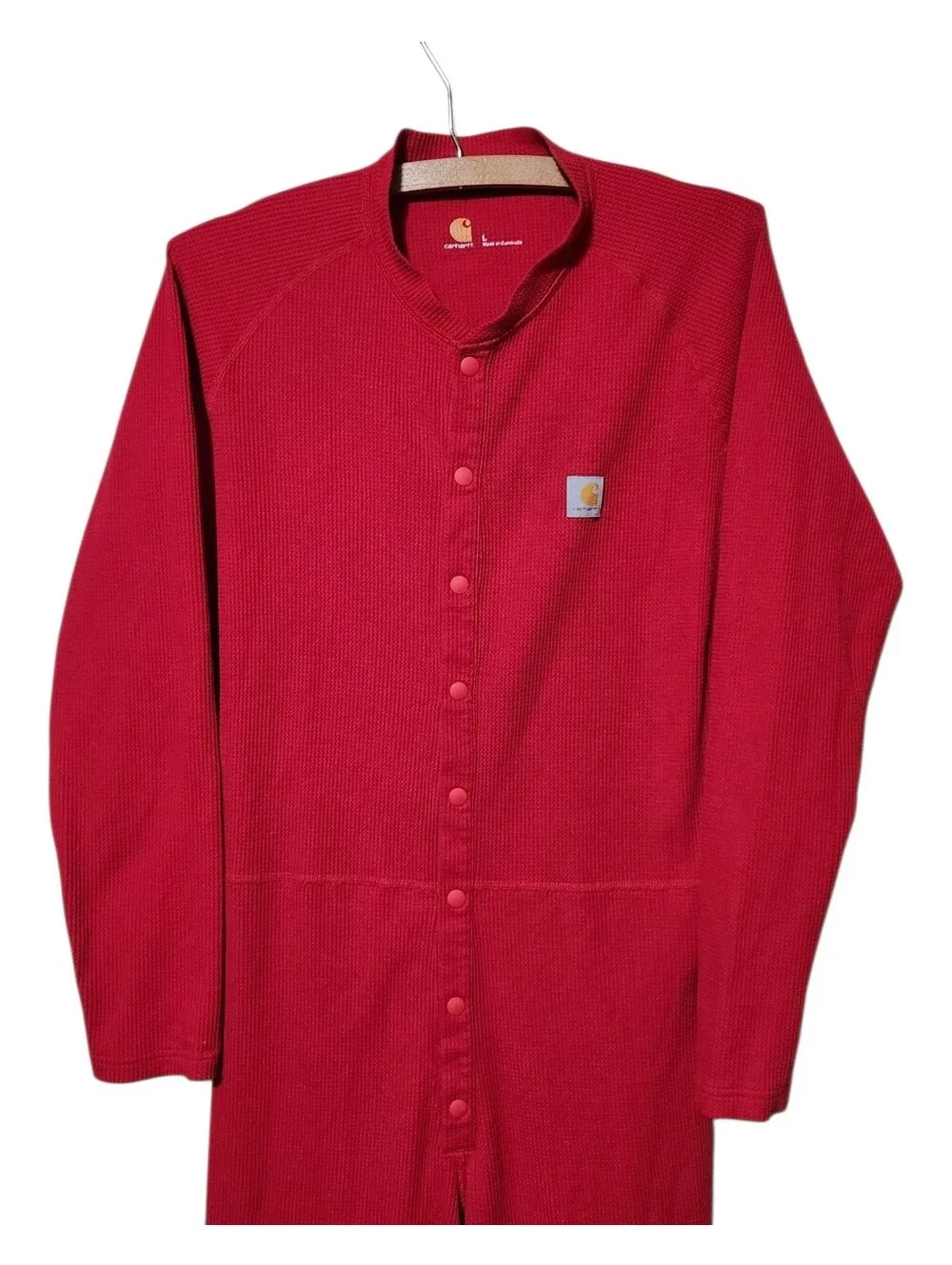 Carhartt Base Layer Red Thermal Union Suit Long John's Size Large